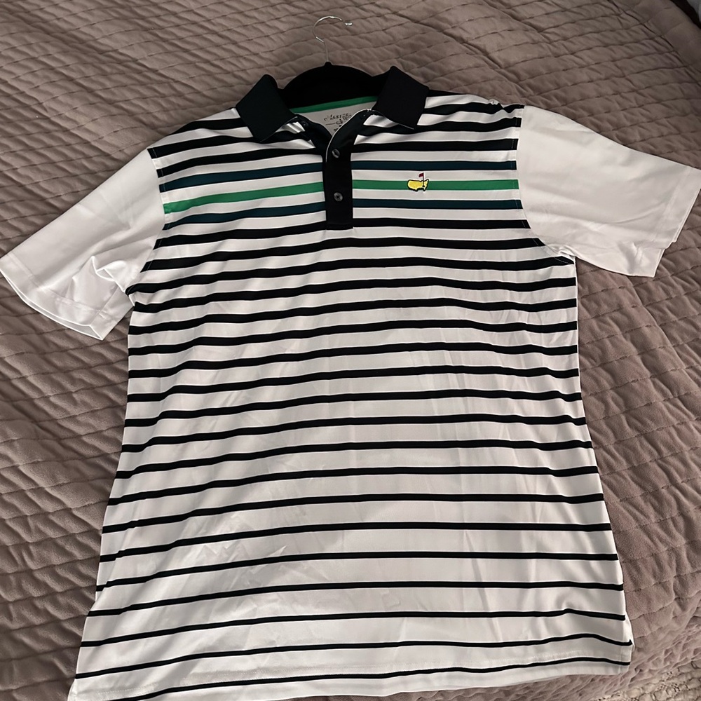 Masters striped polo shirt